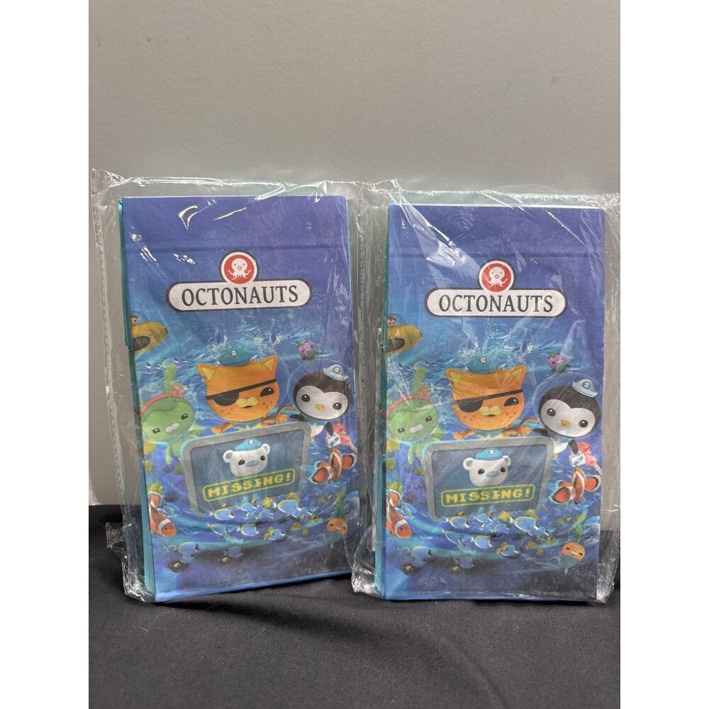 2 Sets of 12 Octonauts Party Favor Candy Gift Bags With Stickers